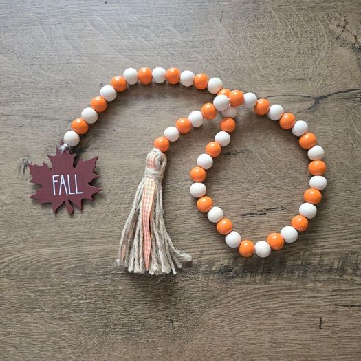 Autumn beaded garland