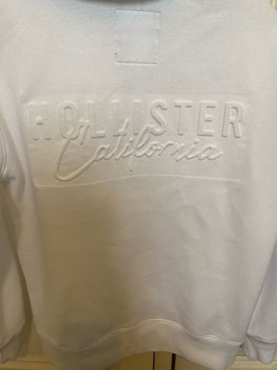 Mens Hollister White Hoodie - Size XS