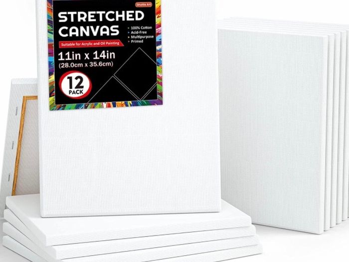 Painting Canvas Panels, Set of 24, Blank Canvas Boards for Acrylic Oil Water Painting 5x7 inch, 8x10 inch, 11x14inch (8 of Each)