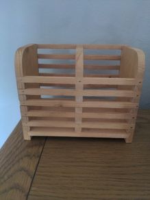 Wooden cutlery/pen hold all
