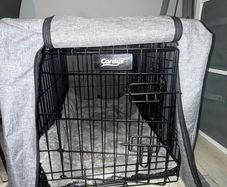 Medium Cardys Dog Crate Cage with Cover & Padded Bed. Excellent Condition