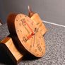Handmade Wooden Clock Unique Handcrafted Piece Image 4