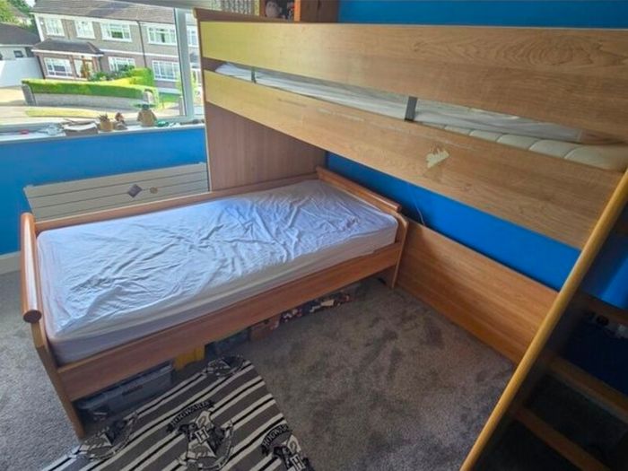 Gautier bunk and pull out slide single bed