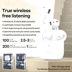 Remax TWS-10i High Quality True Wireless Stereo Music Earbuds - White