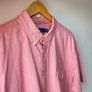 Mens Ralph Lauren Pink Short Sleeve Oxford Shirt Image 2