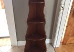 Timber corner shelving unit