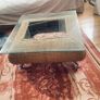 Coffee table with glass top and two matching occasional tables Image 5