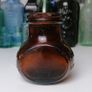62 - Vintage 4oz Bovril Dark Brown Glass Embossed Letters Jar Image 4