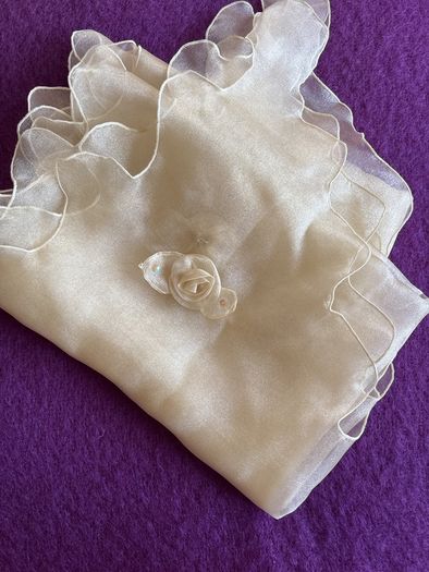 Wrap/Scarf - Sequin and Flower Embellishment