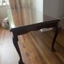 Mahogany coffee table with glass Image 2