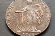 Rare Irish 1795 Conder Mule half penny token
