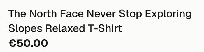 Unisex The North Face Never Stop Exploring T-Shirt - Size - Large - RRP - 50.00