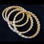 Double tone 4 bangles - Zircon - New Image 4