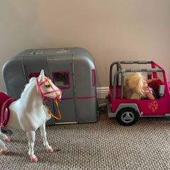 Our Generation Doll Caravan Jeep & Horse
