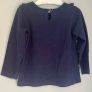 Sprout girls Navy & gold stars long sleeve top Age 1 EUC Image 2