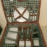 Large Picnic Set Wicker Basket  for 2 person include a bottle of  wine Image 4