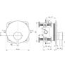 Ideal Standard A7388XG Ceraline In wall Shower Fitting Image 2