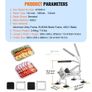 Commercial Vegetable Slicer, 1/4"+3/8"+1/2" Fruit Slicer, Stainless Steel and Aluminum Alloy Vegetable Cutter Slicer Machine Image 3