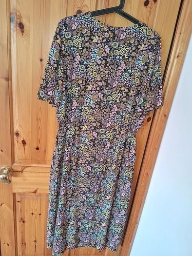 Vintage New Dress/free Clutch Bag To Match