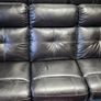Black Leather Couch Image 4
