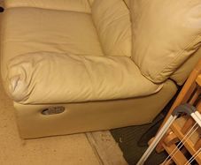 One Section of L Shape Settee with recliner