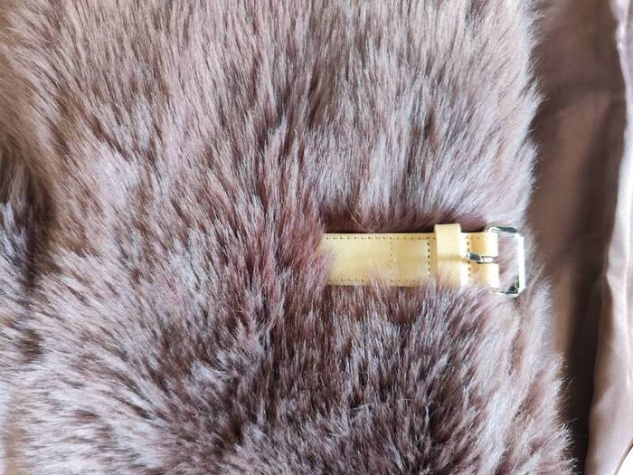 Brand New Fur Faux coat jacket burgundy purple M&S Sienna Miller Size 16