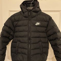 8-10 Years old Kids Nike black hooded puffer coat