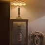 Huge Antique Heavy Brass Lamp Image 4