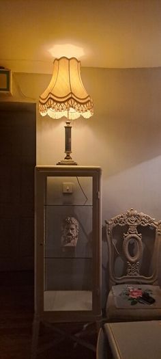 Huge Antique Heavy Brass Lamp