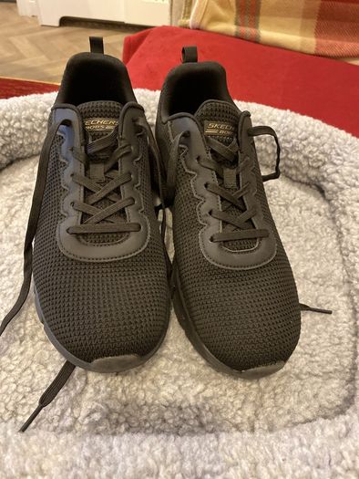 Black Sketchers wide fit new trainers