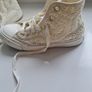 Cream lace Converse Hi - Tops Image 6