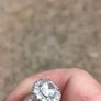 Stunning Halo CZ Sterling Silver Halo Ring Image 8