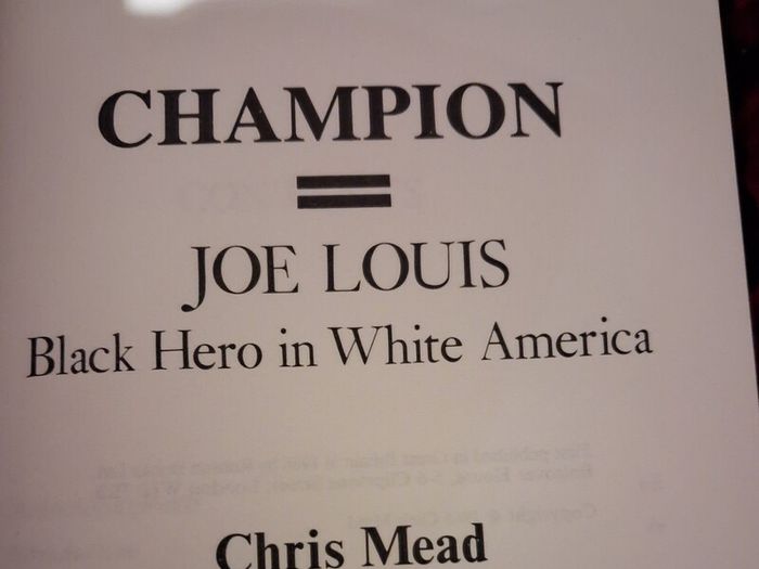 Champion Joe Louis / A Biography  / Chris  Mead /1st. Ed. / 1986