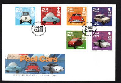 2006 Isle of Man Peel Cars Commemorative Stamps First Day Cover (FDC)