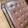 Seater DKNY Tufted Leather Ottoman Image 3