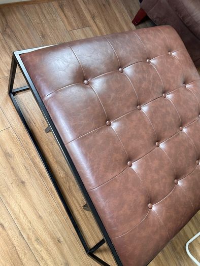 Seater DKNY Tufted Leather Ottoman