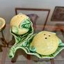 Vintage Collectable Portuguese Lemon Condiment  Shakers Bordallo Pinheiro Image 6