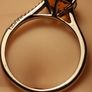 3 carat Natural Brazilian Citrine Solitaire Ring Image 3