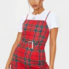 Pretty little thing check dress bnwt