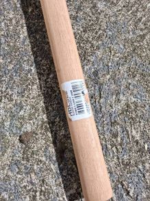 Sledge hammer and sweeping brush