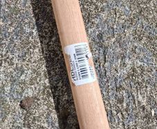 Sledge hammer and sweeping brush