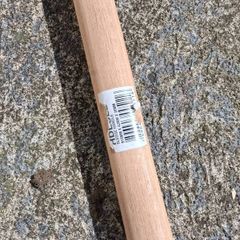 Sledge hammer and sweeping brush
