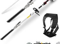 main image for ad BU-KO 52cc Long Reach Petrol Hedge Trimmer and 75cm Extension Pole, Precision Trimming for Tall Hedges &amp; Bushes, Easy to Use, High Performance, Durable Steel Blade