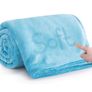 Silk Touch Warm Fleece Blankets - Teal Throws for Sofa Fluffy Blanket Bed Throw for Bedroom, Couch, Travel, Kids (MULTIPLE COLOURS, SIZES) Image 3