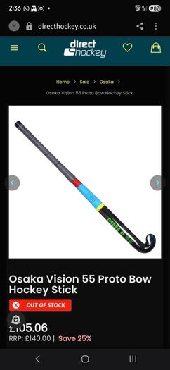 Hockey Stick (OSAKA 35 Mid bow)
