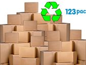 Lot of 4 Heavy duty eco friendly double walled cardboard boxes lot of 4 NEW size 12''x11''x10'' ideal for moving, office, home, storage , shipping, post