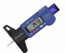 Digital Tyre Tread Depth Gauge, 0-25.4 Mm/ 1 Inch Portable Tyre Tread Checker and Tyre Measurement with LCD Display for Cars, Vans, Trucks