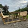 Wooden Garden Picnic Bench Image 3