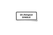 Personalised Irish Town or Village Sign Names Glossy Stickers 1 x Sticker