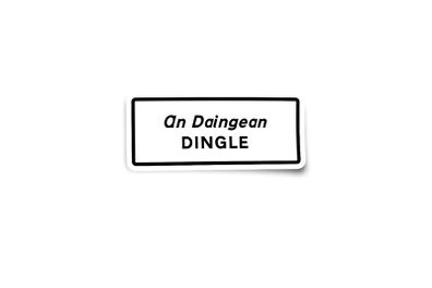 Personalised Irish Town or Village Sign Names Glossy Stickers 1 x Sticker